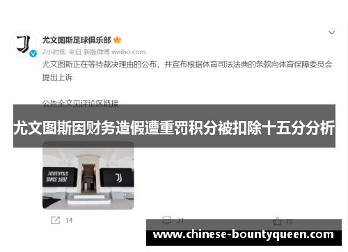 尤文图斯因财务造假遭重罚积分被扣除十五分分析